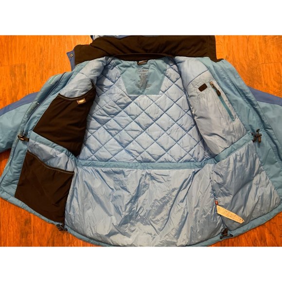 LL Bean Women's Rugged Ridge Parka in Blue Jay Crisp Lapis Size Small Petite - Picture 8 of 13